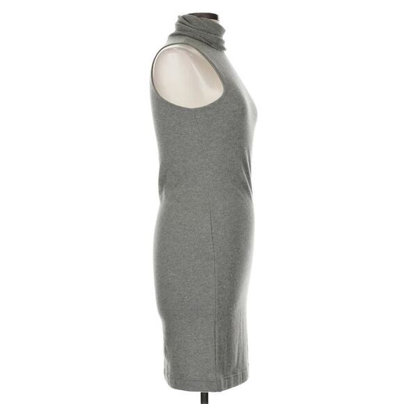 Ralph Lauren Black Label Cashmere Sweater Dress M Turtleneck Mini Short Gray - Picture 5 of 5